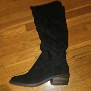 Black Suede Women's Boots